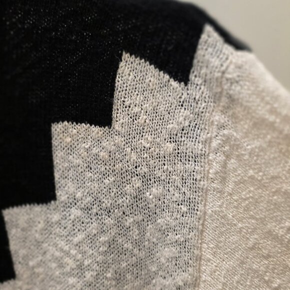 Black, White , and Silver sweater - Picture 2 of 4